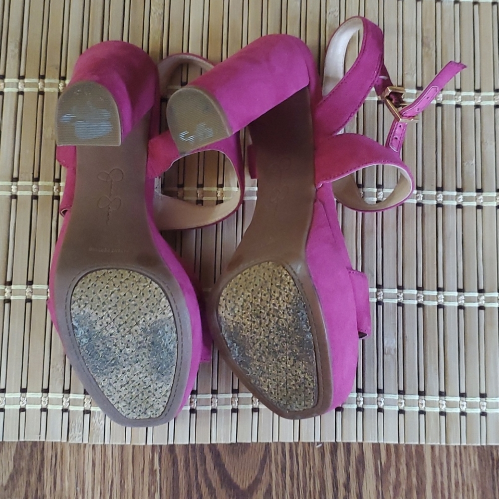 JessicaSimpson Priella Blockplatformslingback - Picture 9 of 11